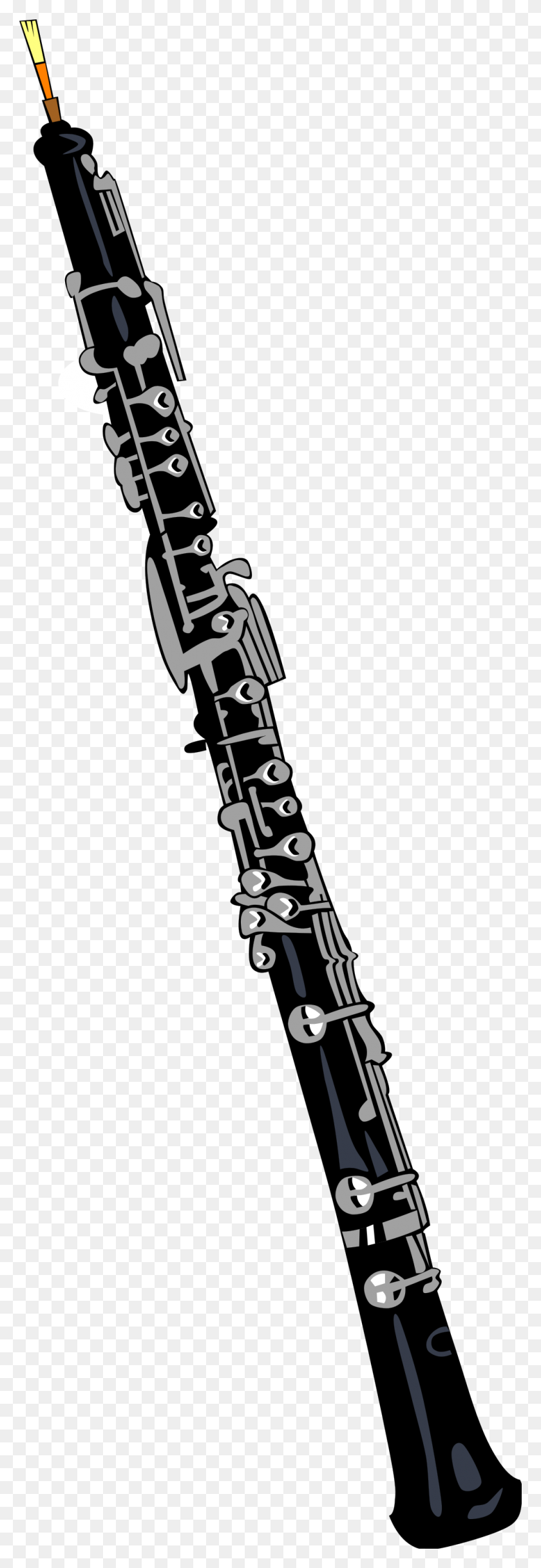 1000x3045 Oboe - Oboe Clipart