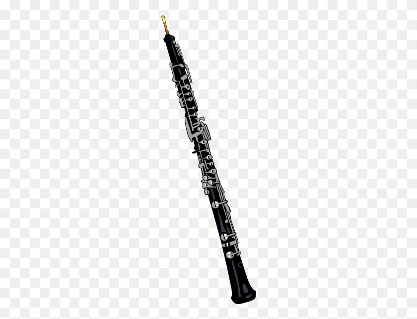 192x583 Oboe Clip Art Free Vector - Bass Clipart