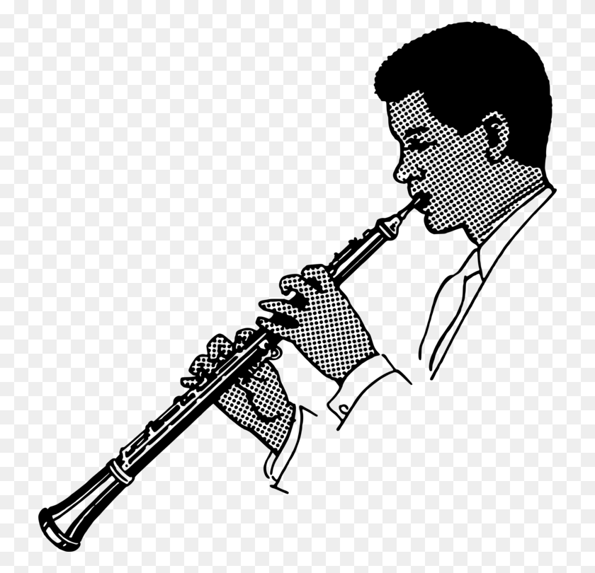 732x750 Oboe Musical Instruments Drawing Trumpet Flute - Oboe Clipart