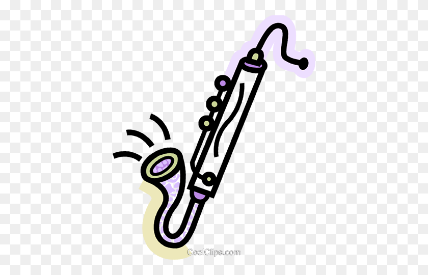 398x480 Oboes Royalty Free Vector Clip Art Illustration - Oboe Clipart