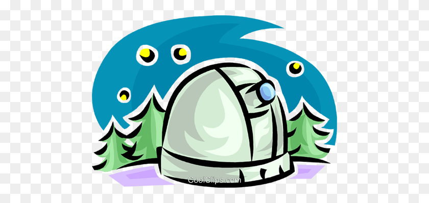 480x338 Observatory Royalty Free Vector Clip Art Illustration - Observatory Clipart