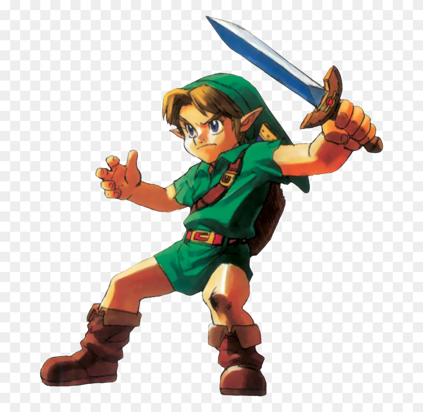 683x758 Ocarina Of Time Official Arts - Ocarina Of Time PNG