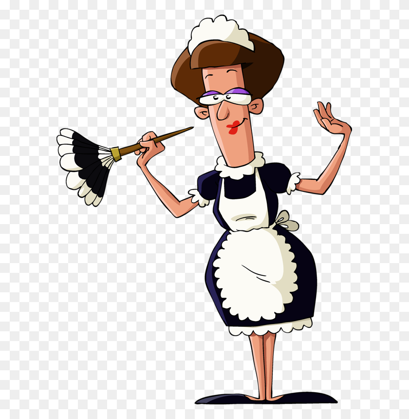 607x800 Occupations Clipart Maid, Clip - Maid PNG