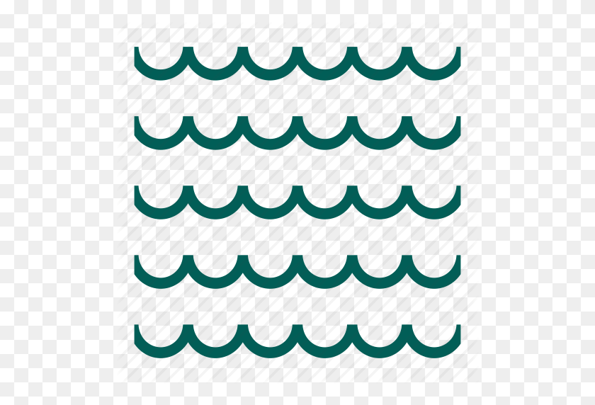 512x512 Ocean, Sea, Sky, Summer, Travel, Water, Wave Icon - Water Wave PNG