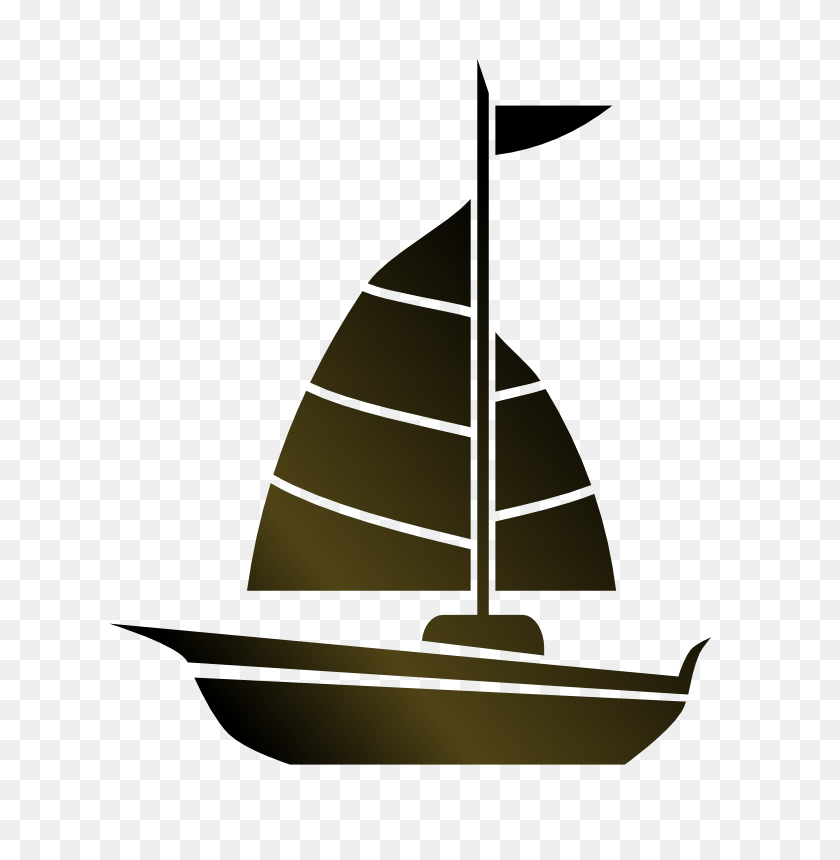 696x800 Ocean Waves With Sailboat Silhouette Vector Free Download - Free Clipart Ocean Waves