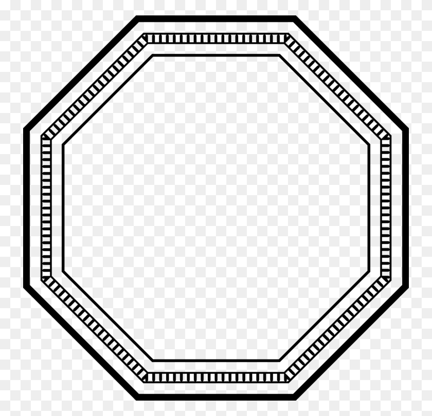 750x750 Восьмиугольник Линии Искусства Угловой Геометрии - Восьмиугольник Клипарт