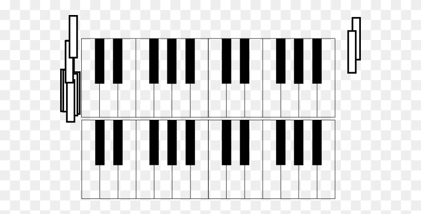 600x367 Octave Piano Keys Clip Art - Piano Images Clip Art