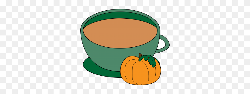 300x258 Octubre Está Aquí, Y También Las Recetas De Otoño - Pumpkin Spice Latte Clipart