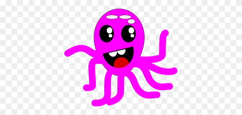 393x340 Octopus Animal Upload Download - Cute Octopus Clipart
