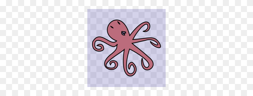 260x260 Octopus Clipart - Octopus Black And White Clipart
