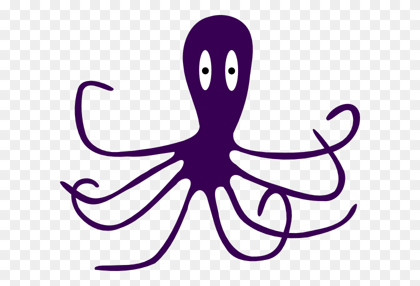 600x512 Octopus Clipart Black And White - Octopus Black And White Clipart