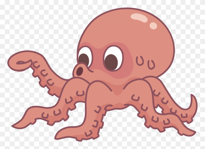 800x566 Octopus Clipart Free Download On Webstockreview - Octopus Clipart Black And White