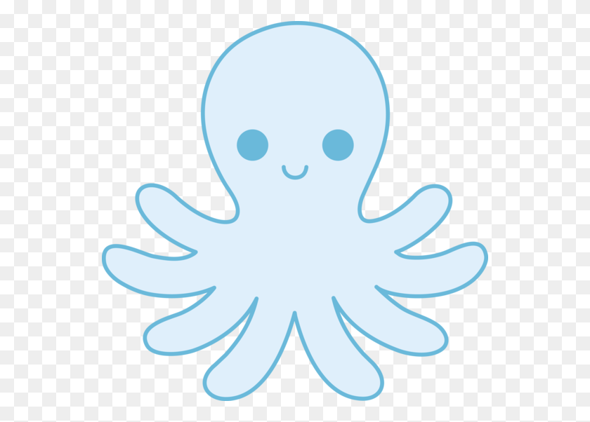 550x542 Octopus Clipart Little Blue - Platypus Clipart