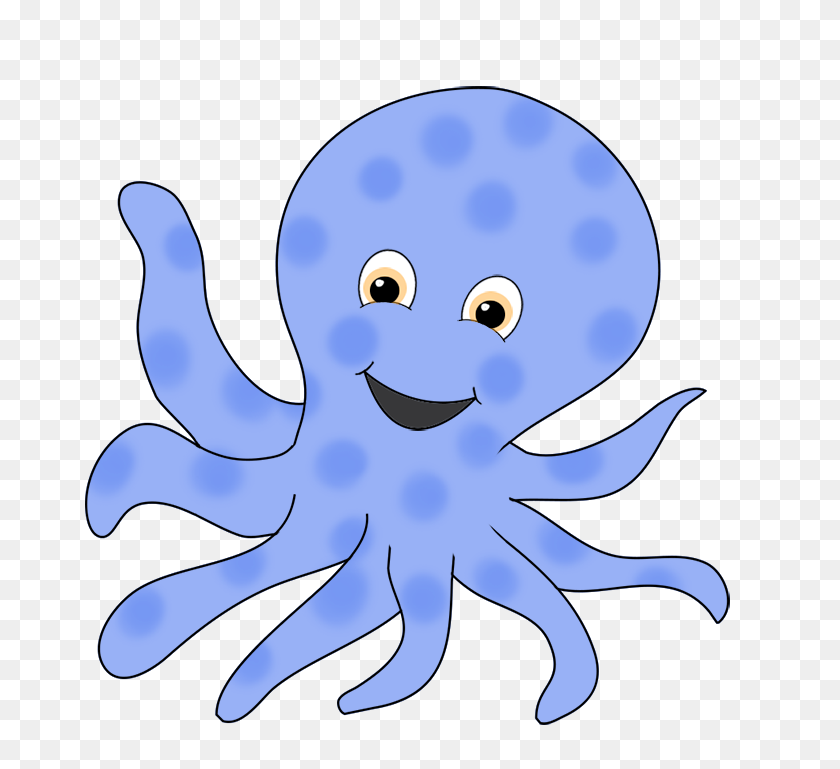 709x709 Octopus Clipart Under Sea - Under The Sea Clipart