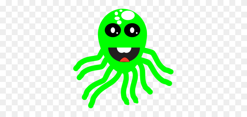 341x340 Octopus Computer Icons Monkey Smiley Robot - Robot Clipart PNG