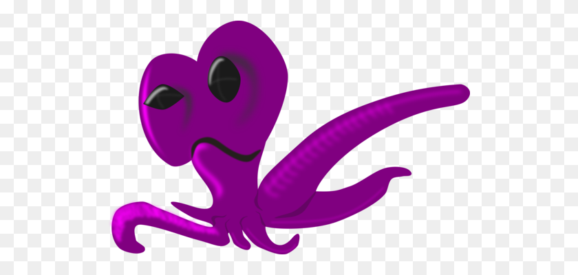 526x340 Octopus Cyanea Cephalopod Squid Cartoon - Cuttlefish Clipart
