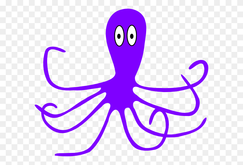 600x512 Octopus Lt Purple Clipart - Purple Octopus Clipart