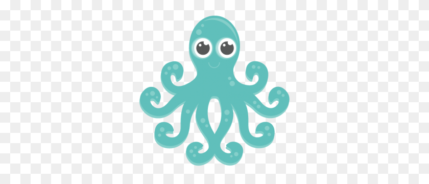 299x300 Octopus My Miss Kate Cuttables Octopus, Clip - Octopus Clipart PNG