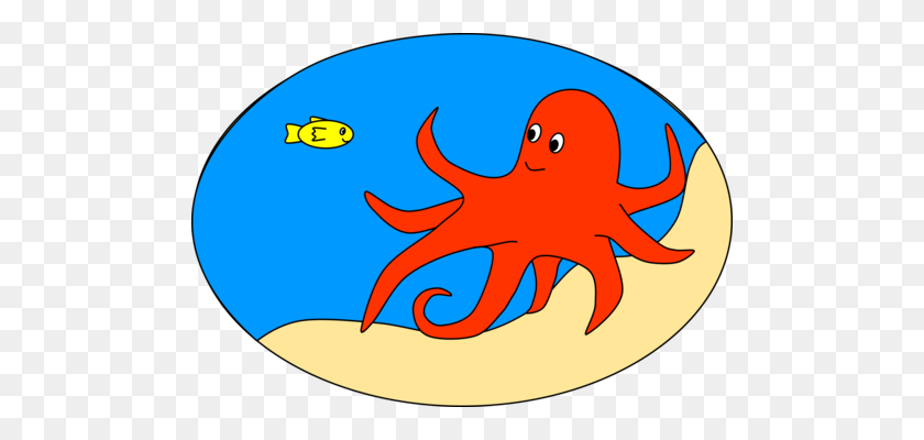 492x340 Octopus Ocean Squid Computer Icons Sea - Ocean Floor Clipart