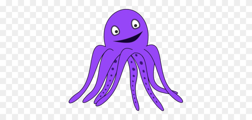 381x340 Octopus Ornatus Greater Blue Ringed Octopus Marine Invertebrates - Purple Octopus Clipart