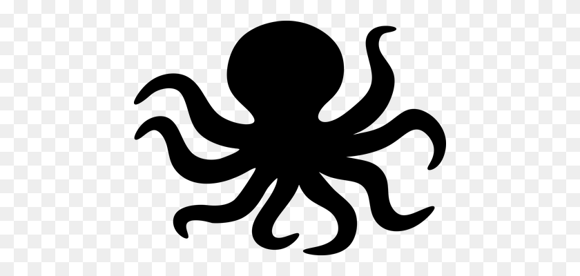 452x340 Octopus, Silhouette, Sea Printables Octopus - Tentacle Clipart