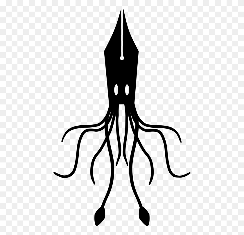 482x750 Octopus Squid As Food Scp Foundation Ink - Scp PNG