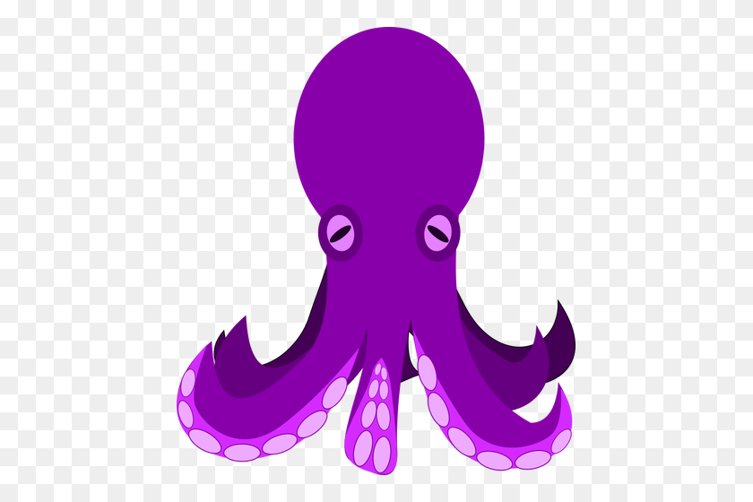 445x500 Octopus Vector Clip Art - Octopus Black And White Clipart