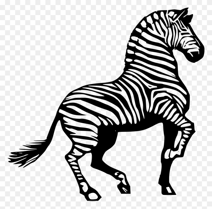 900x889 Of Funny Running Zebra Stock Vector Zebra Cartoon Animal - Funny Black And White Clipart
