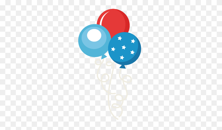 432x432 Of July Balloon Set Scrapbook Independence Day Cut - 4th Of July Clipart
