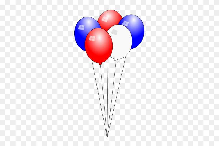 323x500 Of July Balloons - White Balloons PNG