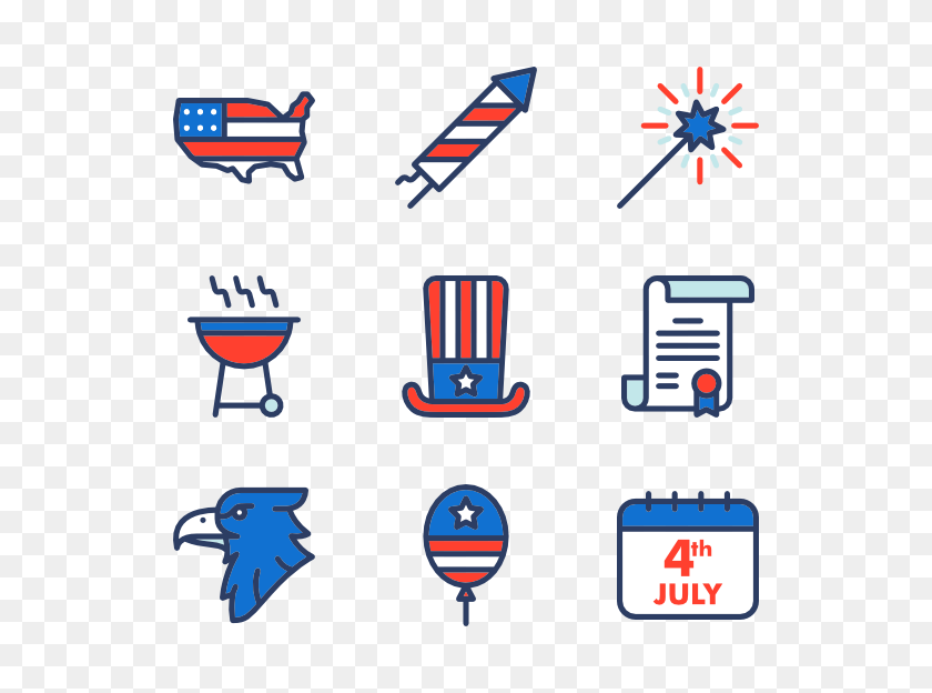 600x564 Of July Premium Icons - July 4th PNG