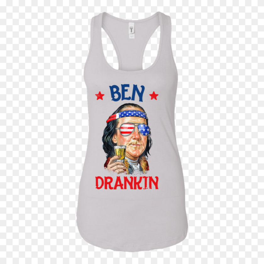 1024x1024 De Julio Camisas Para Hombres Ben Drankin Camiseta De Benjamin Franklin - Ben Franklin Png