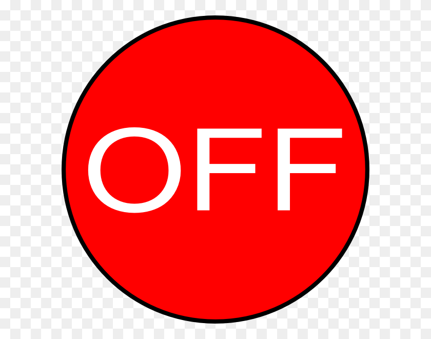 600x600 Off Button Clip Art - On Off Switch Clipart
