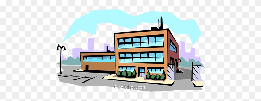 480x268 Office Building Complex Clipart - Rhubarb Clipart