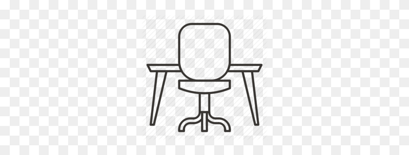 260x260 Office Chair Clipart - Sit At Desk Clipart