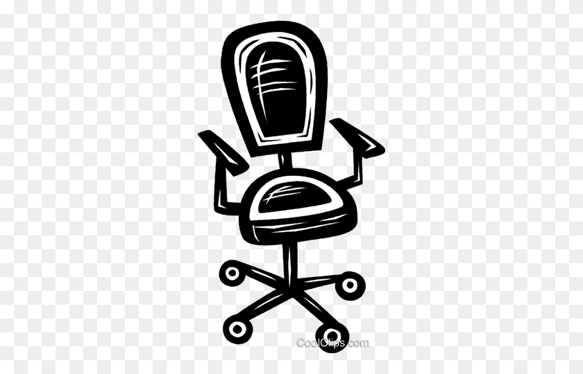 270x480 Office Chair Royalty Free Vector Clip Art Illustration - Office Chair Clipart