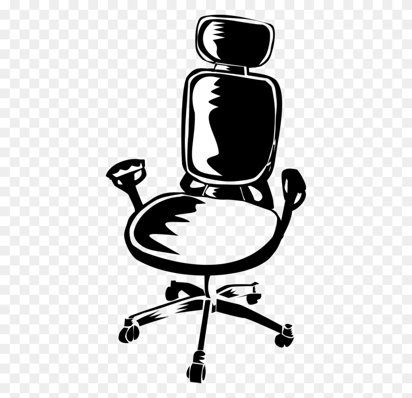408x750 Office Desk Chairs Furniture - Office Clipart Black And White