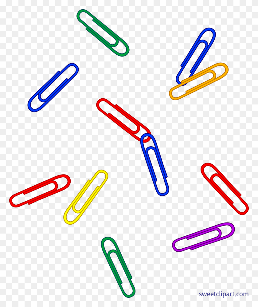 2907x3500 Office Paper Clips Scattered Clip Art - Post Office Clipart