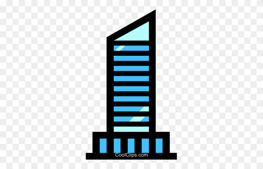 291x480 Office Tower Royalty Free Vector Clip Art Illustration - Arch Clipart