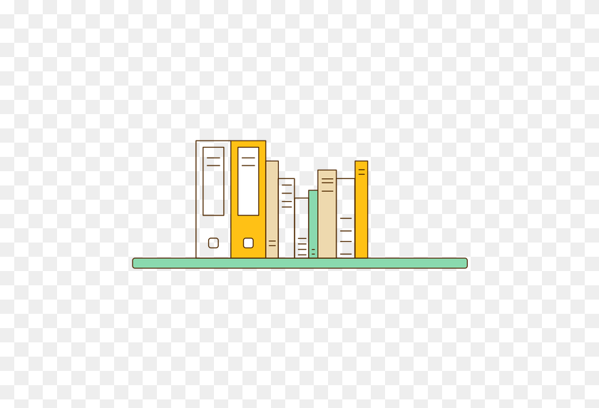 512x512 Office Wall Bookshelf Icon - Wall PNG