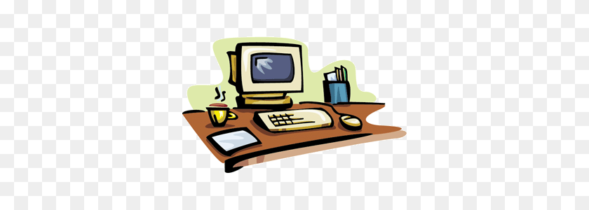 320x240 Office Work Cliparts - Office Worker Clipart