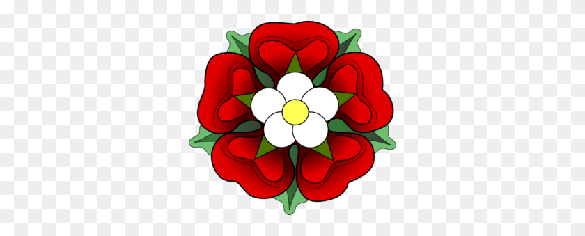 298x279 Official Tudor Rose Clip Art Flower Tudor Rose, Tudor, Art - Pasture Clipart