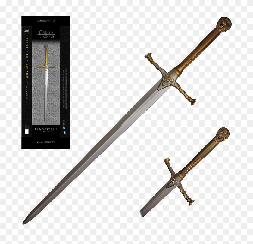 750x750 Officially Licensed Got Jamie Lannister Foam Sword, Game - Game Of Thrones PNG