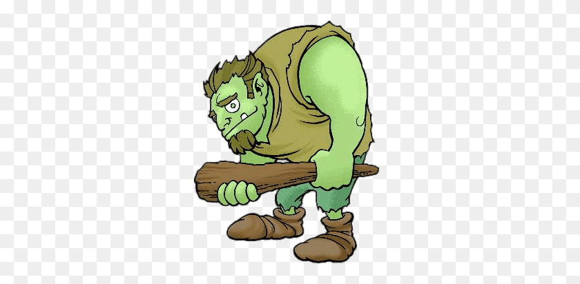 277x352 Ogre With Club Transparent Png - Ogre Clipart