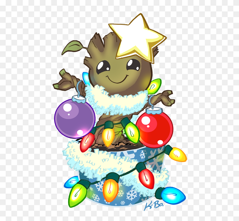 500x716 Oh Christmas Groot, Oh Christmas Groot, How Lovely Are Thy Dances - Baby Groot Clip Art