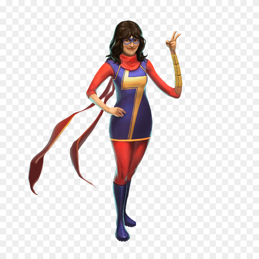 2048x2048 Oh My Gosh, It's Kamala Khan, Ms Marvel! Demiurge Studios - Captain Marvel PNG