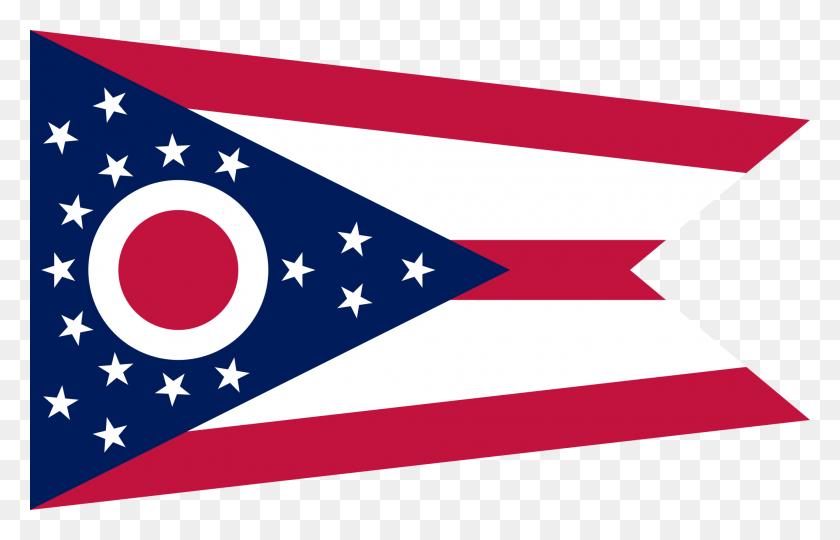 2000x1231 Bandera De Ohio Png Transparente De La Bandera De Ohio Imágenes - Bandera Americana Png Transparente