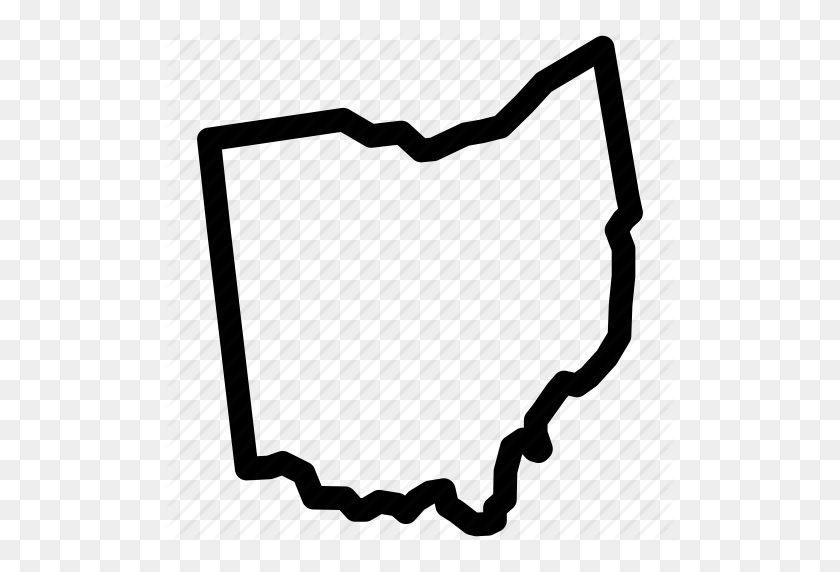 512x512 Ohio, Mapa De Ohio, Icono Del Estado De Ohio - Estado De Ohio Png
