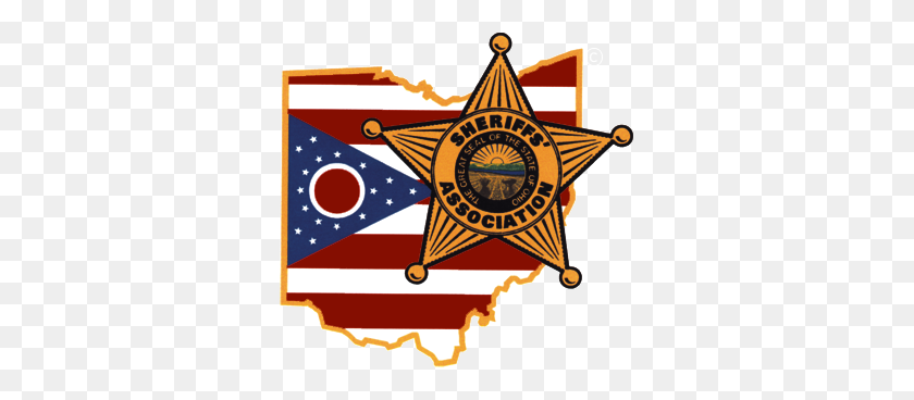 325x308 El Sheriff De Ohio Diamante Rojo Uniforme De La Policía De Suministro - Insignia De Sheriff Png