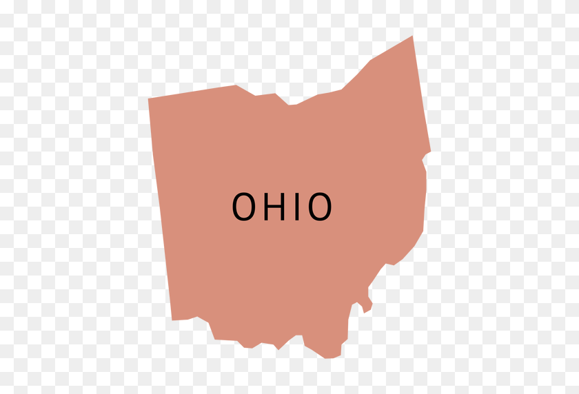 512x512 Обычная Карта Штата Огайо - Логотип Осу Png